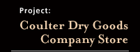 Coulter Dry Goods Company Store