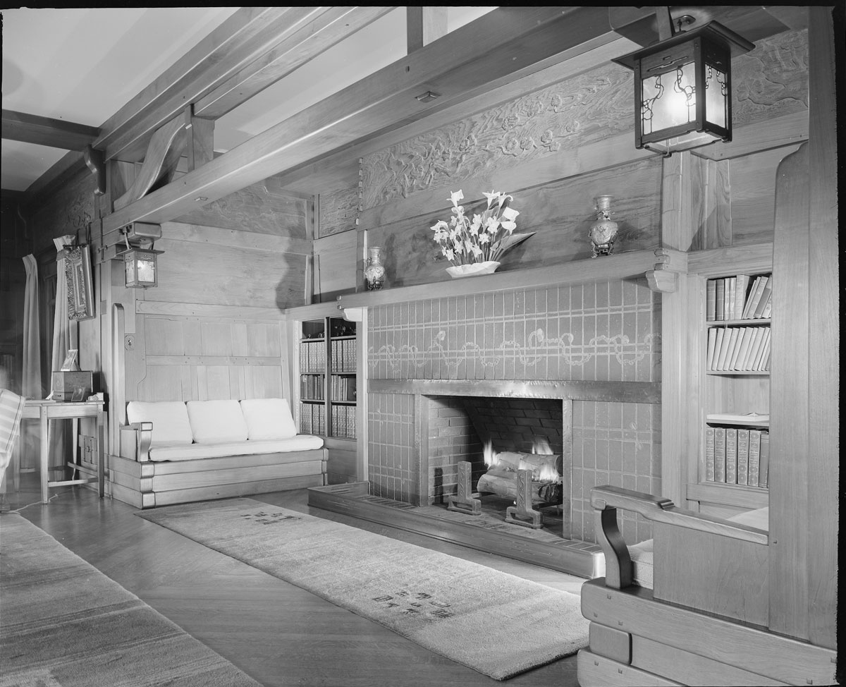 Gamble House inglenook